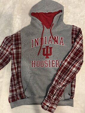 Indiana University Hoosiers Hooded Sweatshirt Womens Large